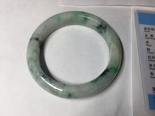 Load image into Gallery viewer, 58mm Certified Type A 100% Natural white/light purple/sunny green Jadeite Jade bangle BM65-5076
