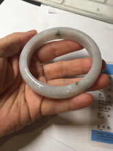 Load image into Gallery viewer, 58.5mm certified Type A 100% Natural white light green purple Jadeite Jade bangle PF67-0512
