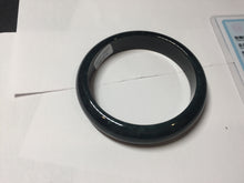 Load image into Gallery viewer, 55.6mm Certified Type A 100% Natural dark green/blue/gray/black Guatemala Jadeite bangle PJ138-1474
