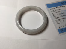 Load image into Gallery viewer, 58.5mm certified Type A 100% Natural white light green purple Jadeite Jade bangle PF67-0512

