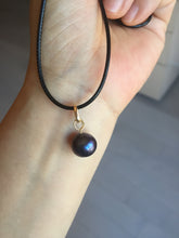 Load image into Gallery viewer, 10–10.5mm Genuine Cultured Freshwater Black Peacock Purple Pearl Pendant, High-Luster AW59 Add-On Item, Not Sold Individually
