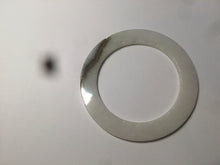 Load image into Gallery viewer, 53mm certified Type A 100% Natural white/brown flat style Jadeite jade bangle C89-4
