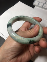 Load image into Gallery viewer, 58mm Certified Type A 100% Natural white/light purple/sunny green Jadeite Jade bangle BM65-5076
