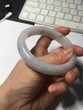 Load image into Gallery viewer, 58.5mm certified Type A 100% Natural white light green purple Jadeite Jade bangle PF67-0512
