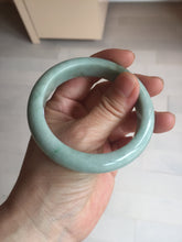 Load image into Gallery viewer, 54.8mm certified 100% natural Type A green/gray jadeite jade bangle BS133-4042
