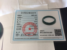 Load image into Gallery viewer, 59mm Certified Type A 100% Natural dark green/blue/gray/black Guatemala Jadeite bangle PJ139-1480
