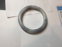 Load image into Gallery viewer, 53.5mm certified 100% natural Type A light green/purple white Snowy Pine Forest jadeite jade bangle J127-3084
