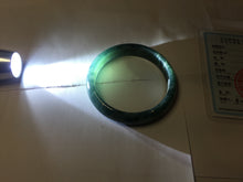 Load image into Gallery viewer, 59mm Certified Type A 100% Natural dark green/blue/gray/black Guatemala Jadeite bangle PJ139-1480
