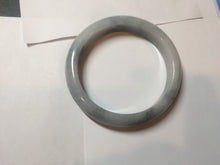 Load image into Gallery viewer, 53.5mm certified 100% natural Type A light green/purple white Snowy Pine Forest jadeite jade bangle J127-3084

