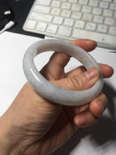 Load image into Gallery viewer, 58.5mm certified Type A 100% Natural white light green purple Jadeite Jade bangle PF67-0512
