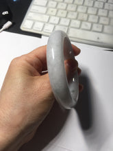 Load image into Gallery viewer, 58.5mm certified Type A 100% Natural white light green purple Jadeite Jade bangle PF67-0512

