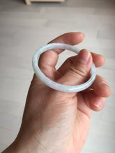Load image into Gallery viewer, 50.5mm certified 100% natural icy watery Type A green/purple/white slim jadeite jade bangle PB138-5468
