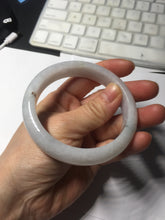 Load image into Gallery viewer, 58.5mm certified Type A 100% Natural white light green purple Jadeite Jade bangle PF67-0512
