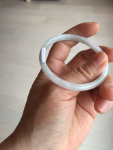 Load image into Gallery viewer, 50.5mm certified 100% natural icy watery Type A green/purple/white slim jadeite jade bangle PB138-5468
