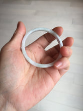 Load image into Gallery viewer, 50.5mm certified 100% natural icy watery Type A green/purple/white slim jadeite jade bangle PB138-5468
