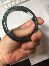 Load image into Gallery viewer, 59mm Certified Type A 100% Natural dark green/blue/gray/black Guatemala Jadeite bangle PJ139-1480
