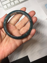 Load image into Gallery viewer, 59mm Certified Type A 100% Natural dark green/blue/gray/black Guatemala Jadeite bangle PJ139-1480
