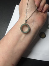 Load image into Gallery viewer, 14.3-17.3mm 100% natural type A icy watery light green jadeite jade band ring beads group BL10
