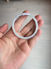 Load image into Gallery viewer, 50.5mm certified 100% natural icy watery Type A green/purple/white slim jadeite jade bangle PB138-5468
