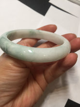 Load image into Gallery viewer, 60mm Certified Type A 100% Natural sunny green white Jadeite bangle PA263-3841

