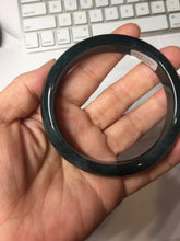 Load image into Gallery viewer, 59.8mm Certified Type A 100% Natural dark green/blue/gray/black Guatemala Jadeite bangle PJ140-1483
