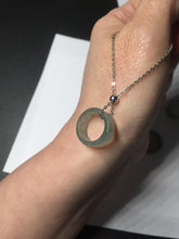 Load image into Gallery viewer, 14.3-17.3mm 100% natural type A icy watery light green jadeite jade band ring beads group BL10
