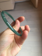 Load image into Gallery viewer, 59.5mm Certified Type A 100% Natural dark green/blue/gray/black Guatemala Jadeite bangle PJ97-3444
