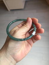 Load image into Gallery viewer, 59.5mm Certified Type A 100% Natural dark green/blue/gray/black Guatemala Jadeite bangle PJ97-3444

