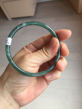 Load image into Gallery viewer, 59.5mm Certified Type A 100% Natural dark green/blue/gray/black Guatemala Jadeite bangle PJ97-3444
