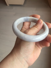 Load image into Gallery viewer, 62.5mm certified 100% natural Type A light purple/white jadeite jade bangle PA11-6113
