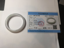 Load image into Gallery viewer, 58.8mm certified Type A 100% Natural white light green purple Jadeite Jade bangle PF69-0502
