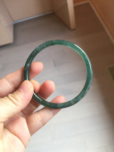 Load image into Gallery viewer, 58.2mm Certified Type A 100% Natural dark green/blue/gray/black Guatemala Jadeite bangle pj96-3462
