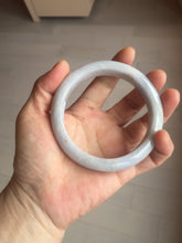 Load image into Gallery viewer, 62.5mm certified 100% natural Type A light purple/white jadeite jade bangle PA11-6113
