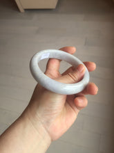 Load image into Gallery viewer, 62.5mm certified 100% natural Type A light purple/white jadeite jade bangle PA11-6113
