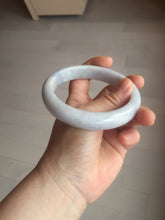 Load image into Gallery viewer, 62.5mm certified 100% natural Type A light purple/white jadeite jade bangle PA11-6113
