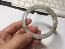 Load image into Gallery viewer, 54.5mm Certified type A 100% Natural light green brown with floating Osmanthus flowers Jadeite bangle PB247-(2795)
