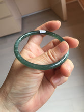 Load image into Gallery viewer, 58.2mm Certified Type A 100% Natural dark green/blue/gray/black Guatemala Jadeite bangle pj96-3462
