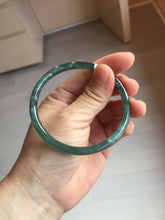 Load image into Gallery viewer, 58.2mm Certified Type A 100% Natural dark green/blue/gray/black Guatemala Jadeite bangle pj96-3462
