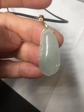Load image into Gallery viewer, 100% natural type A icy watery light green blessed melon Jadeite Jade pendant AZ192

