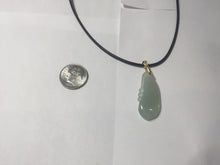 Load image into Gallery viewer, 100% natural type A icy watery light green blessed melon Jadeite Jade pendant AZ192
