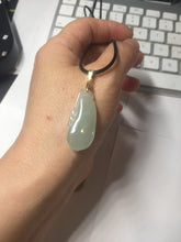 Load image into Gallery viewer, 100% natural type A icy watery light green blessed melon Jadeite Jade pendant AZ192
