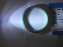 Load image into Gallery viewer, 59mm Certified Type A 100% Natural Light Blue Green Gray Ru Kiln Sky Celadon Blue (汝窑天青蓝) Guatemala Jadeite Jade Slim Round Bangle BS160-8651
