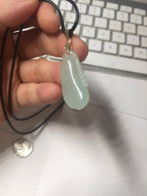Load image into Gallery viewer, 100% natural type A icy watery light green blessed melon Jadeite Jade pendant AZ192
