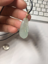 Load image into Gallery viewer, 100% natural type A icy watery light green blessed melon Jadeite Jade pendant AZ192
