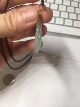 Load image into Gallery viewer, 100% natural type A icy watery light green blessed melon Jadeite Jade pendant AZ192
