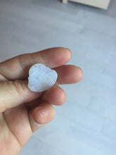 Load image into Gallery viewer, 100% Natural type A light purple white happy Buddha jadeite pendant BP182
