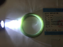 Load image into Gallery viewer, 57.6mm Certified Type A 100% Natural Oily Dark Green Gray Black(油青) Jadeite Jade Bangle PE104-7161
