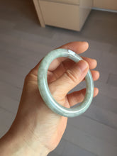 Load image into Gallery viewer, 53.5mm Certified Type A 100% Natural light green purple round cut Jadeite bangle PD203-3923
