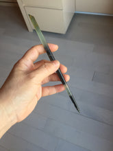 Load image into Gallery viewer, 18cm 100% Natural yellow gray black Xiu Jade (Serpentine) Hairpin AW52 Add on item
