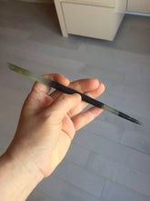 Load image into Gallery viewer, 18cm 100% Natural yellow gray black Xiu Jade (Serpentine) Hairpin AW52 Add on item
